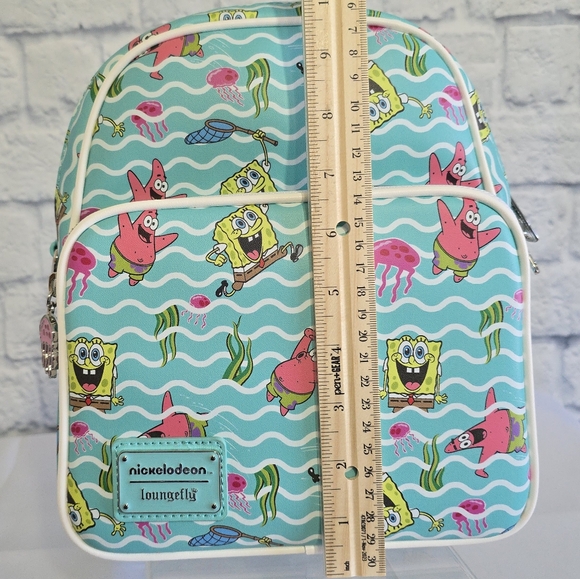 Loungefly SpongeBob Squarepants Nickelodeon Mini Backpack Convertible Bag New - Picture 15 of 16